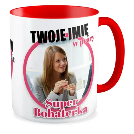 FOTO Kubek czerwony 330ml KORPO